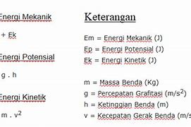 Rumus Mencari Kecepatan Pada Energi Kinetik